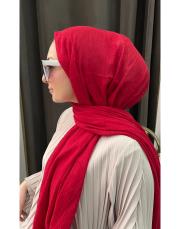 moda kaşmir bambu şal kırmızı