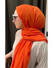 moda kaşmir bambu şal oranj