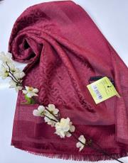 burberry simli şal bordo