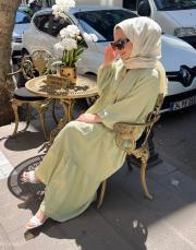 yazlık elbise mint 2