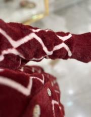 desenli hırka bordo 3