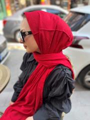 fendi pamuk ipek kırmızı